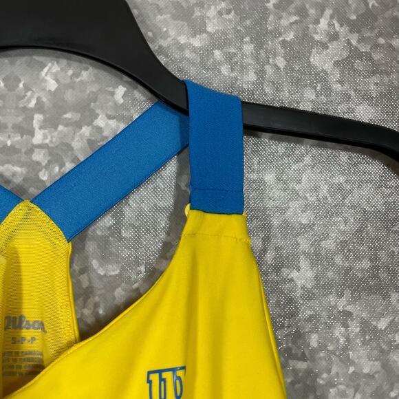 Wilson Women's Tenniscore Racerback Activewear Tank Top - Size Small - Shelf Bra - Picture 2 of 10